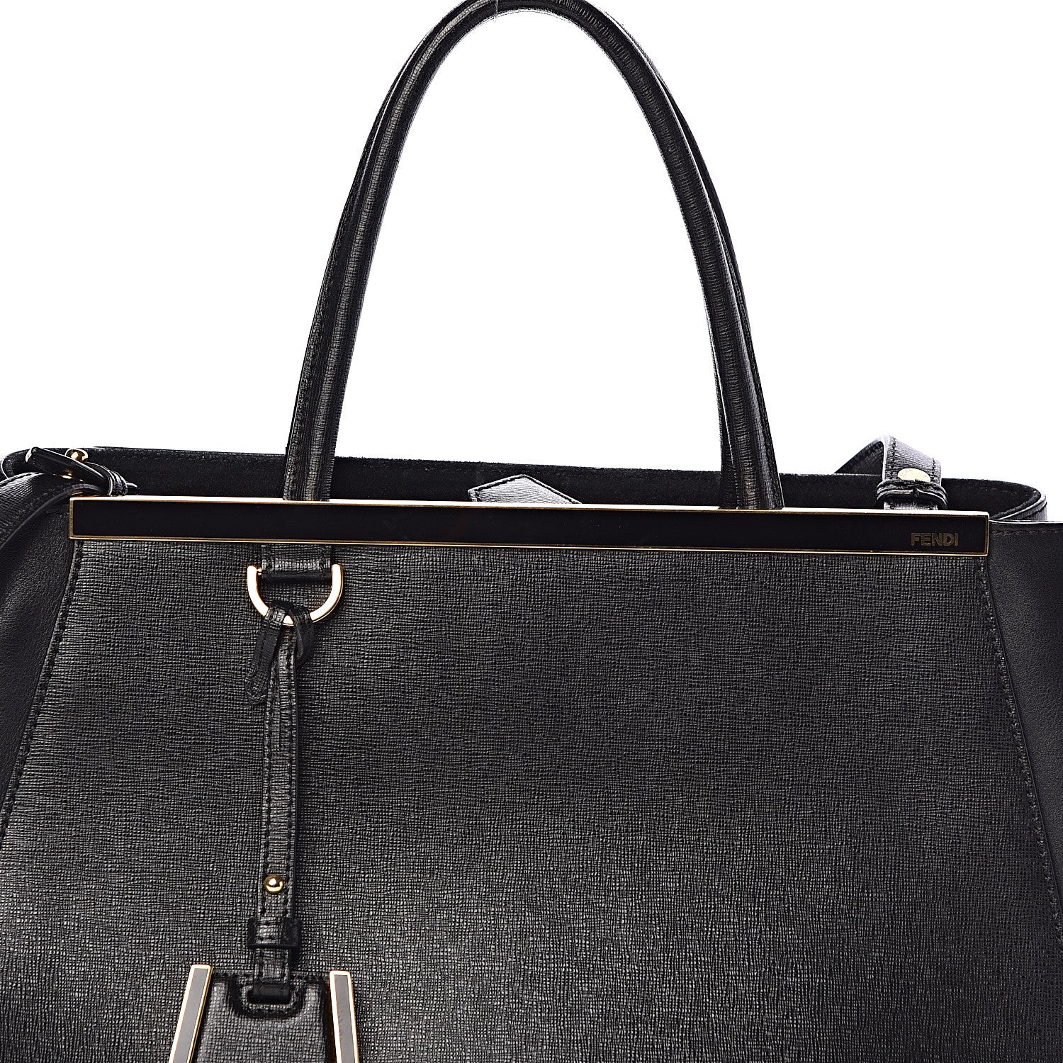 Fendi Vitello Elite Regular 2Jours Tote Black 11 of 11