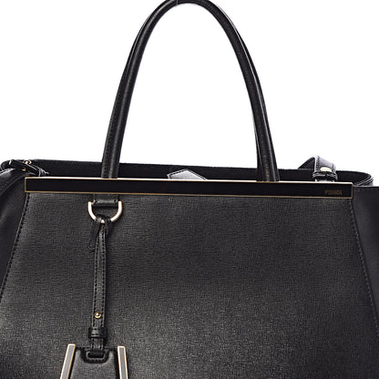 Fendi Vitello Elite Regular 2Jours Tote Black 11 of 11
