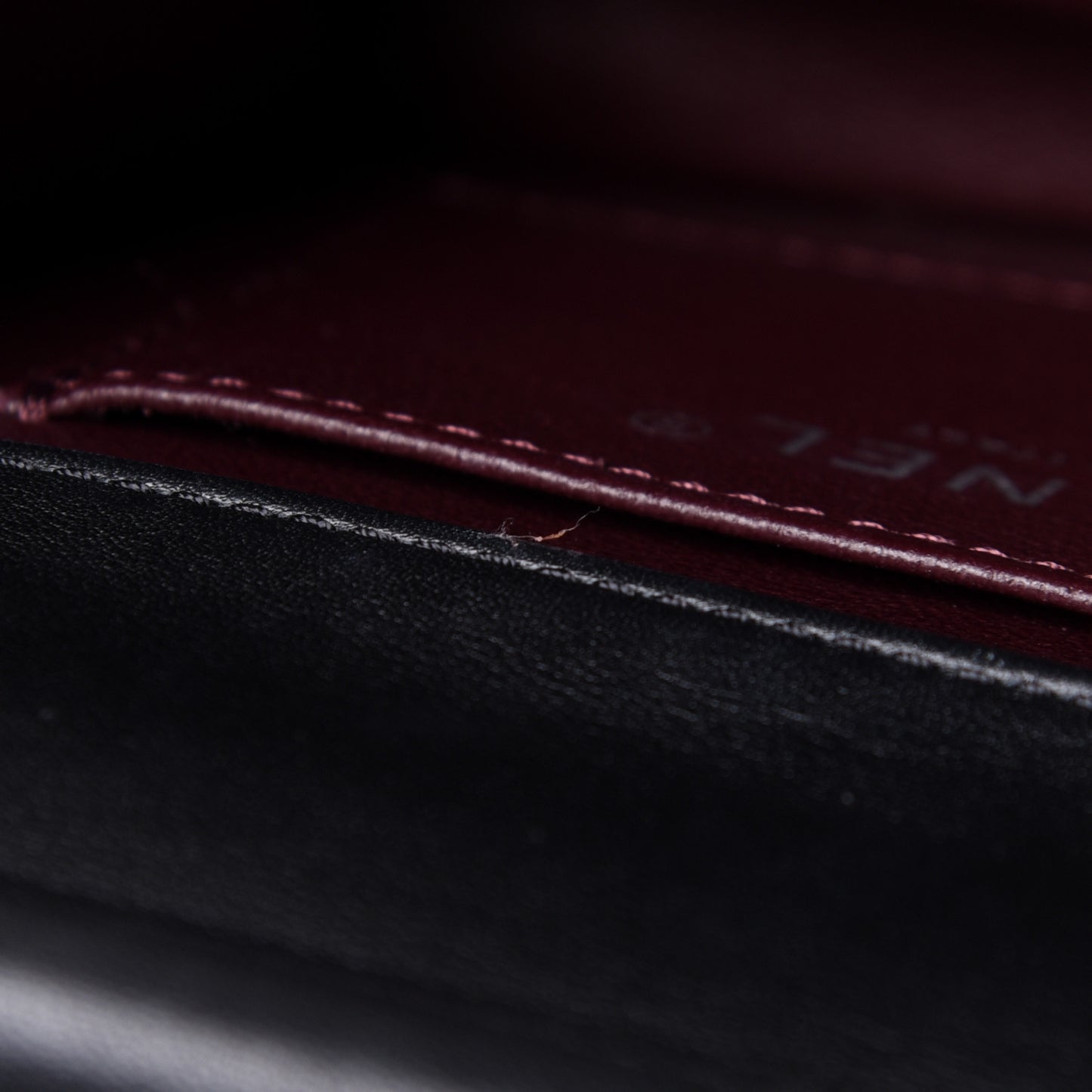 Calfskin Mini Propeller Flap Black