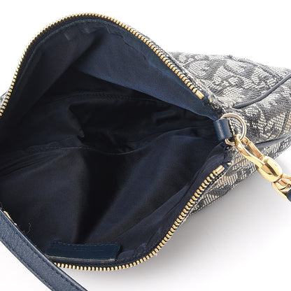 Christian Dior Monogram Mini Saddle Pochette Navy 5 of 11