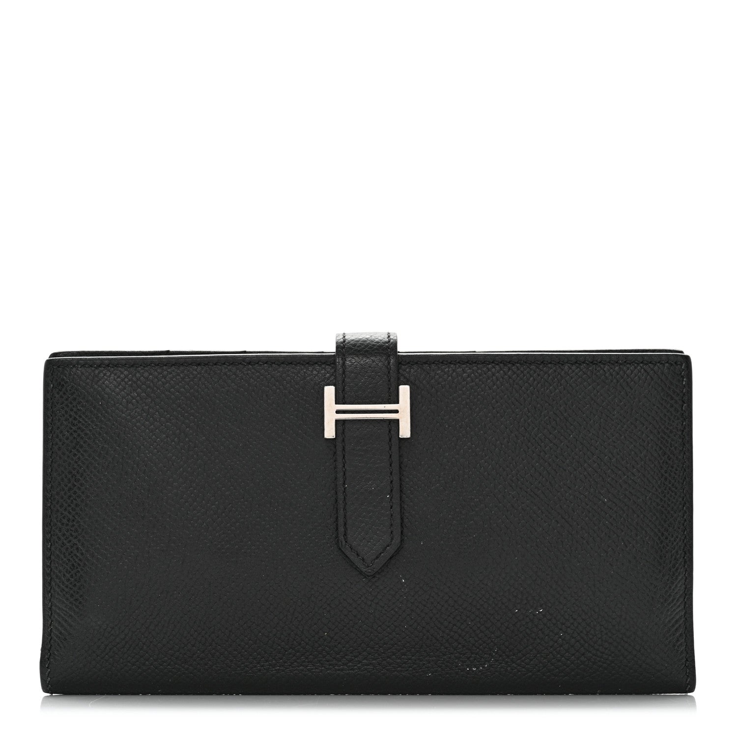 Hermes Epsom Bearn Gusset Wallet Black 1 of 14