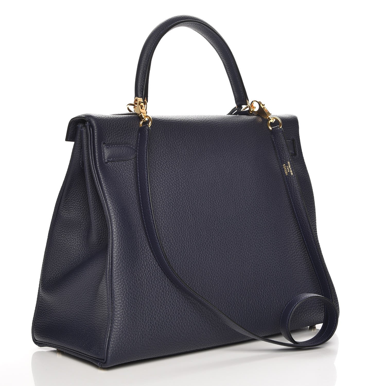 Hermes Togo Kelly Retourne 35 Bleu Nuit 4 of 34