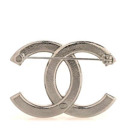 Chanel Twisted CC Brooch Silver Gold 3 of 5