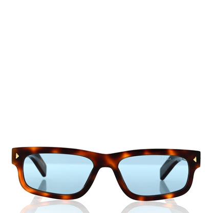 Prada Acetate Rectangular Sunglasses SPR B11 Tortoise Turquoise 2 of 6