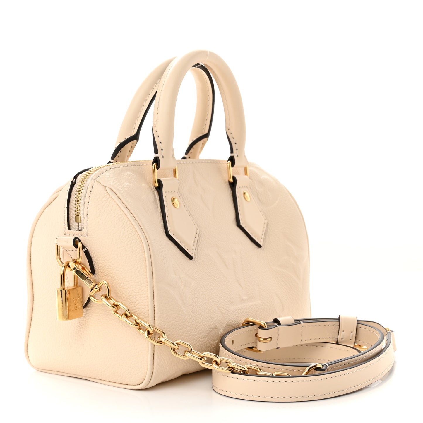 Empreinte Monogram Giant Speedy Bandouliere 20 Creme
