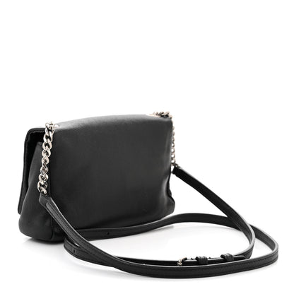 Saint Laurent Grain De Poudre Monogram Toy West Hollywood Fold-Over Bag Black 3 of 11