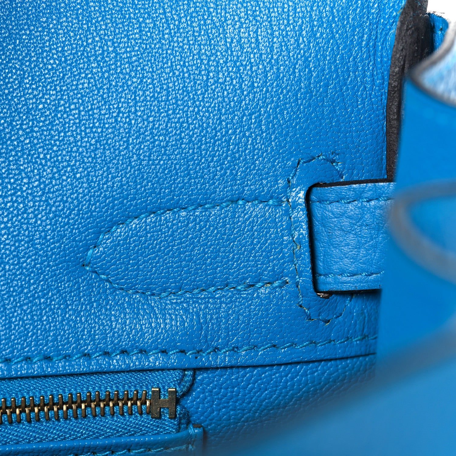 Hermes Taurillon Clemence Birkin 30 Bleu Zanzibar 21 of 41