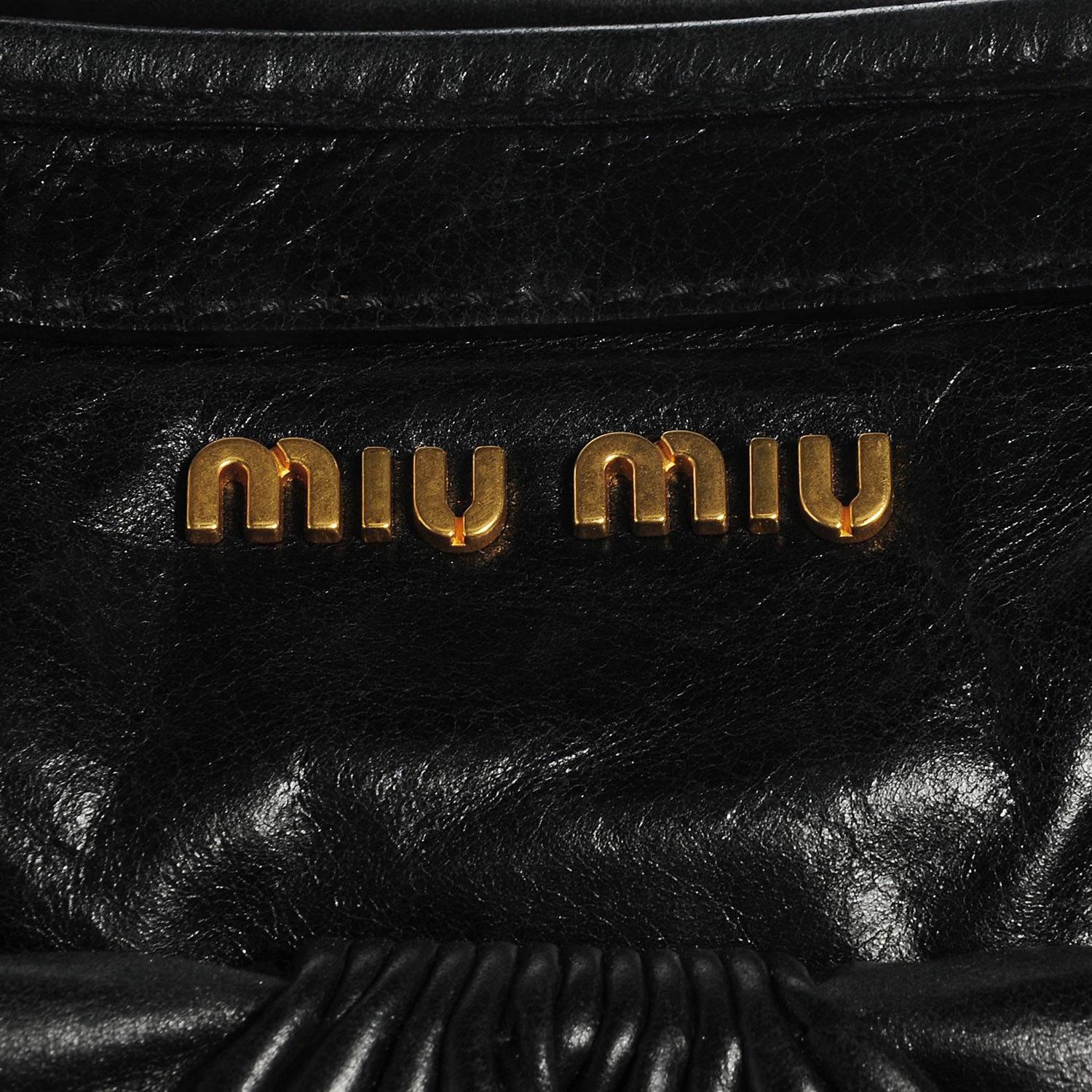 Miu Miu Vitello Twist Satchel Black 8 of 8