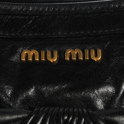 Miu Miu Vitello Twist Satchel Black 8 of 8