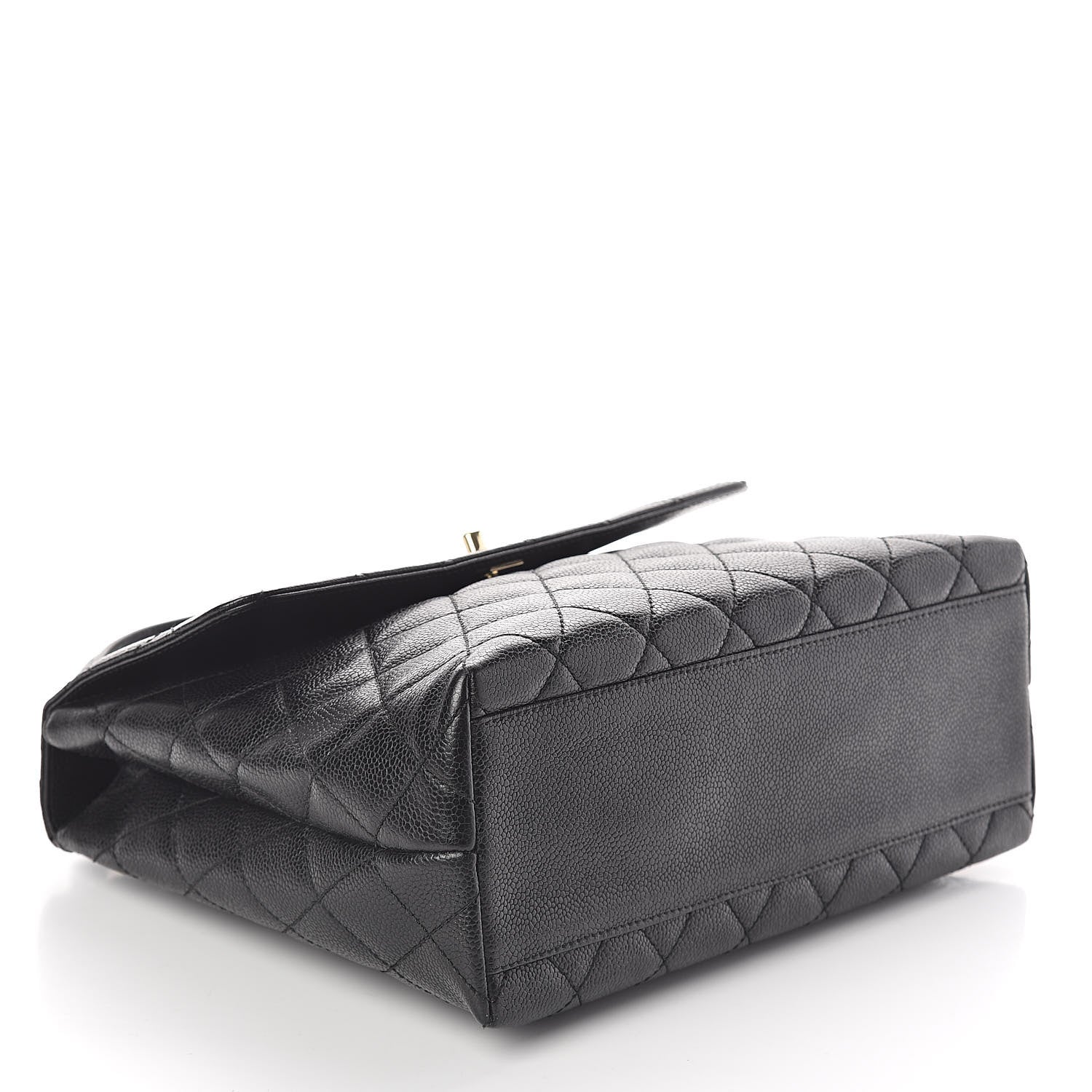 Chanel Caviar Quilted Jumbo Kelly Flap Black 4 of 10