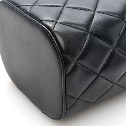 Chanel Lambskin Quilted Trendy Vanity Case Black 10 of 10