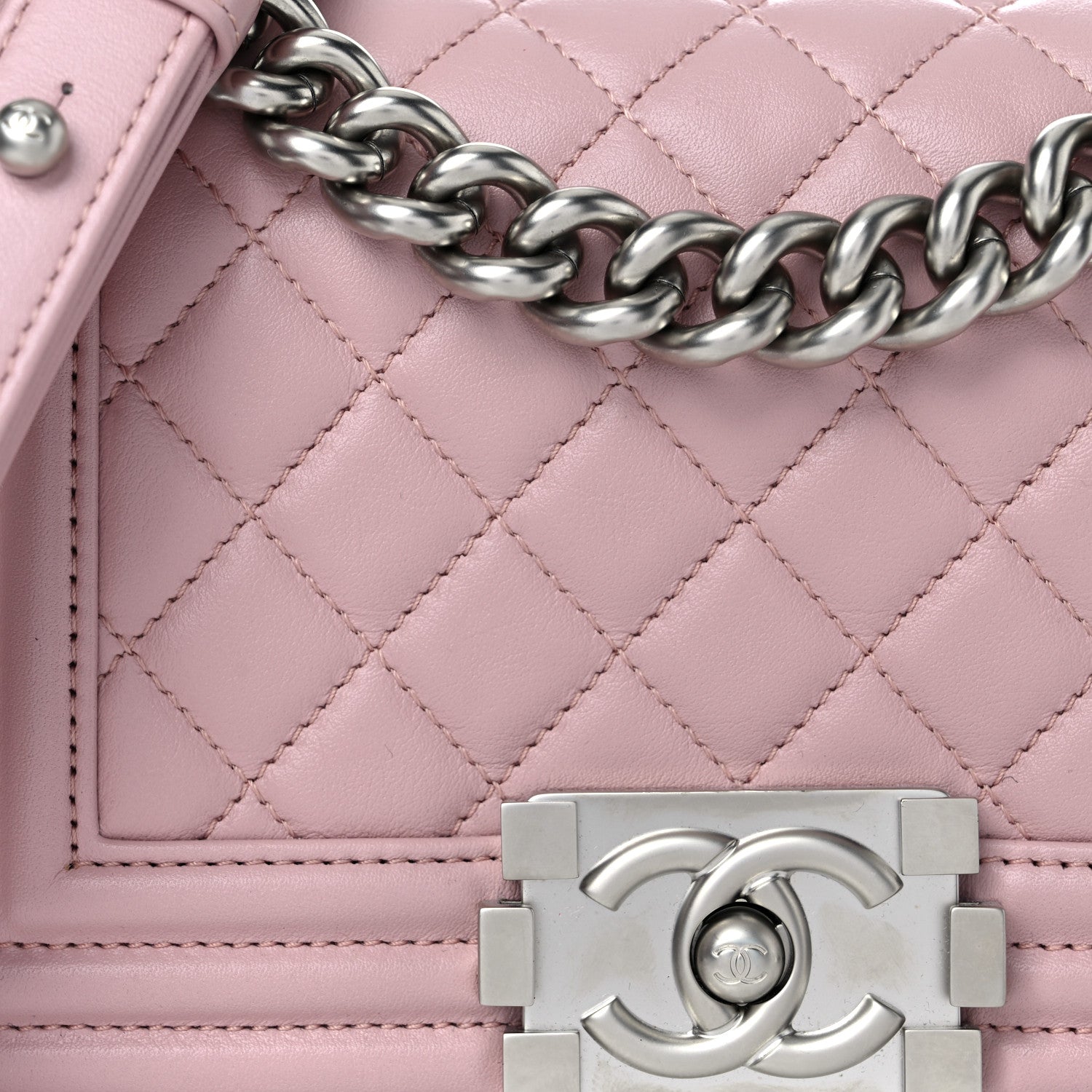 Chanel Calfskin Quilted Small Boy Flap Light Pink 8 of 11