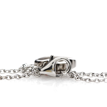 Van Cleef & Arpels 18K White Gold Gray Mother of Pearl Pure Alhambra Pendant Necklace 4 of 6
