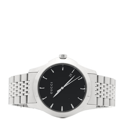 Gucci Stainless Steel 38mm G-Timeless Quartz Watch Black 2 of 4