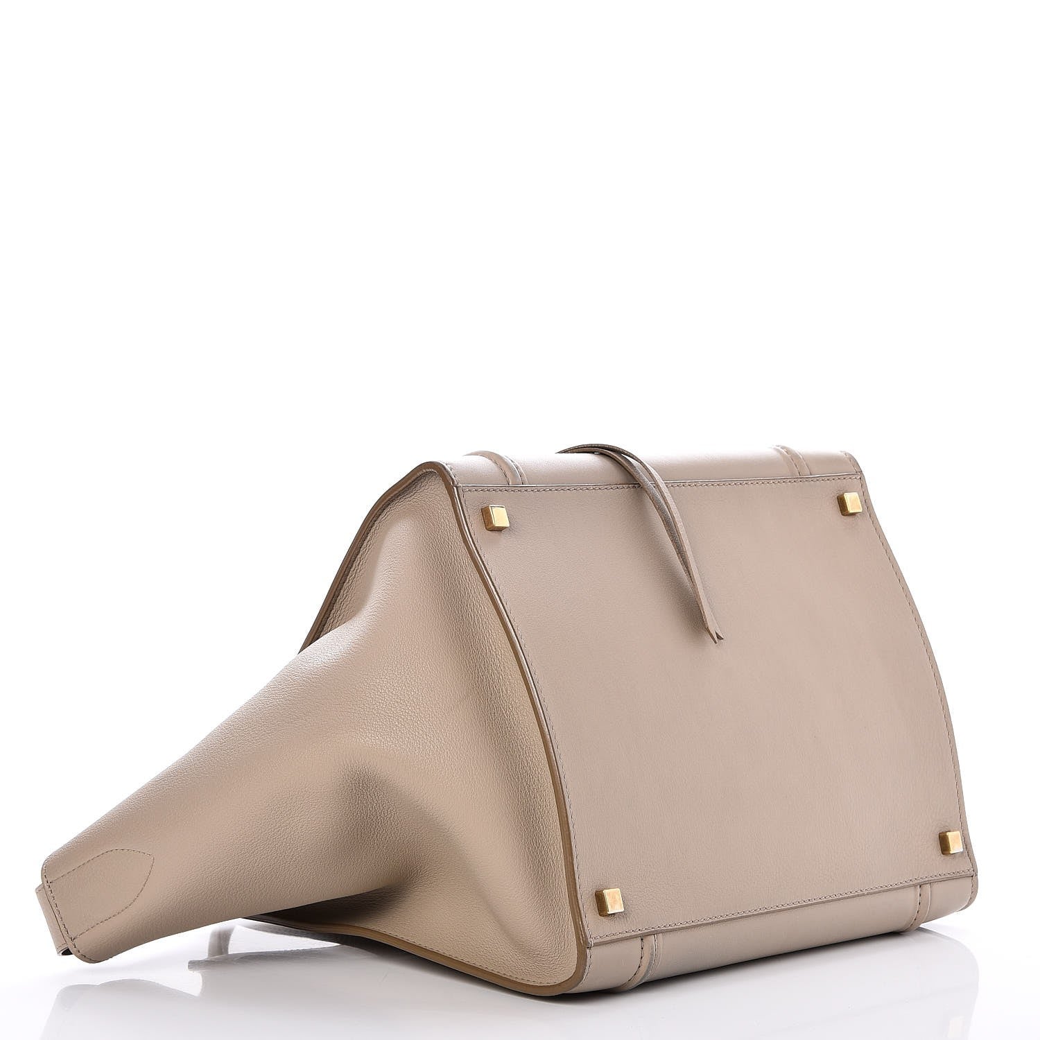 Celine Supple Calfskin Medium Phantom Luggage Beige 4 of 8