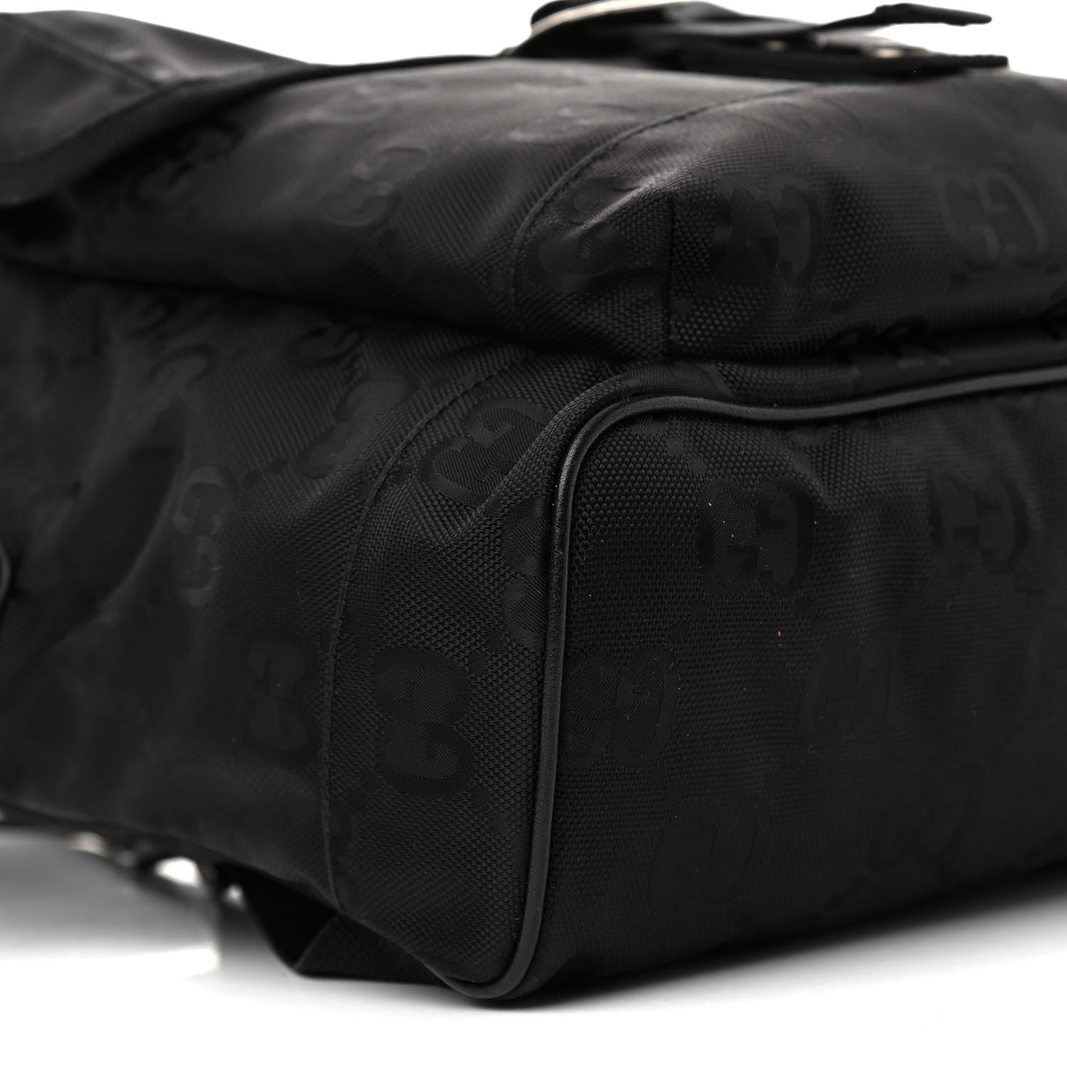 Gucci Econyl Nylon Monogram Off The Grid Backpack Black 10 of 11