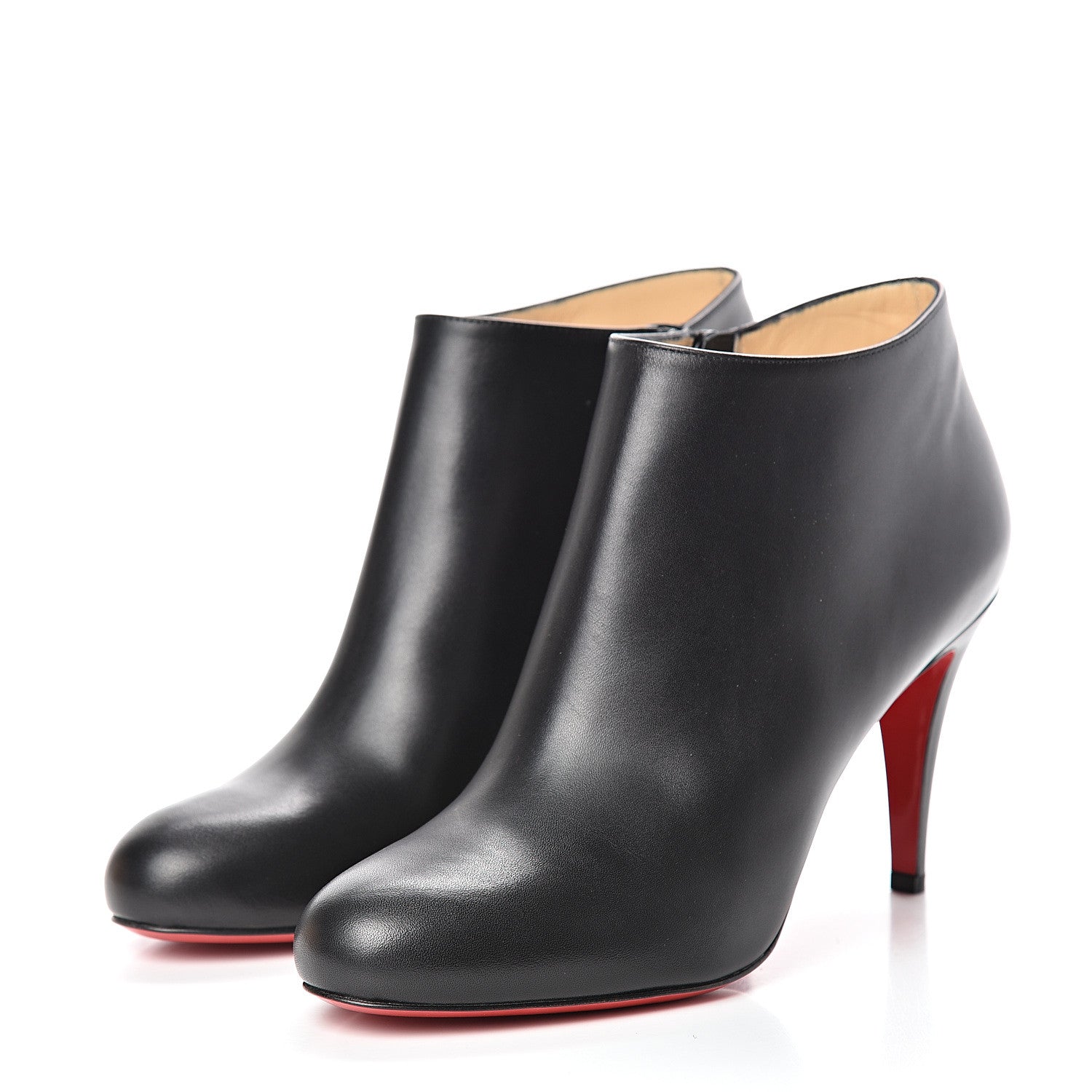 Christian Louboutin Calfskin Belle 85 Ankle Boots 39 Black 3 of 8
