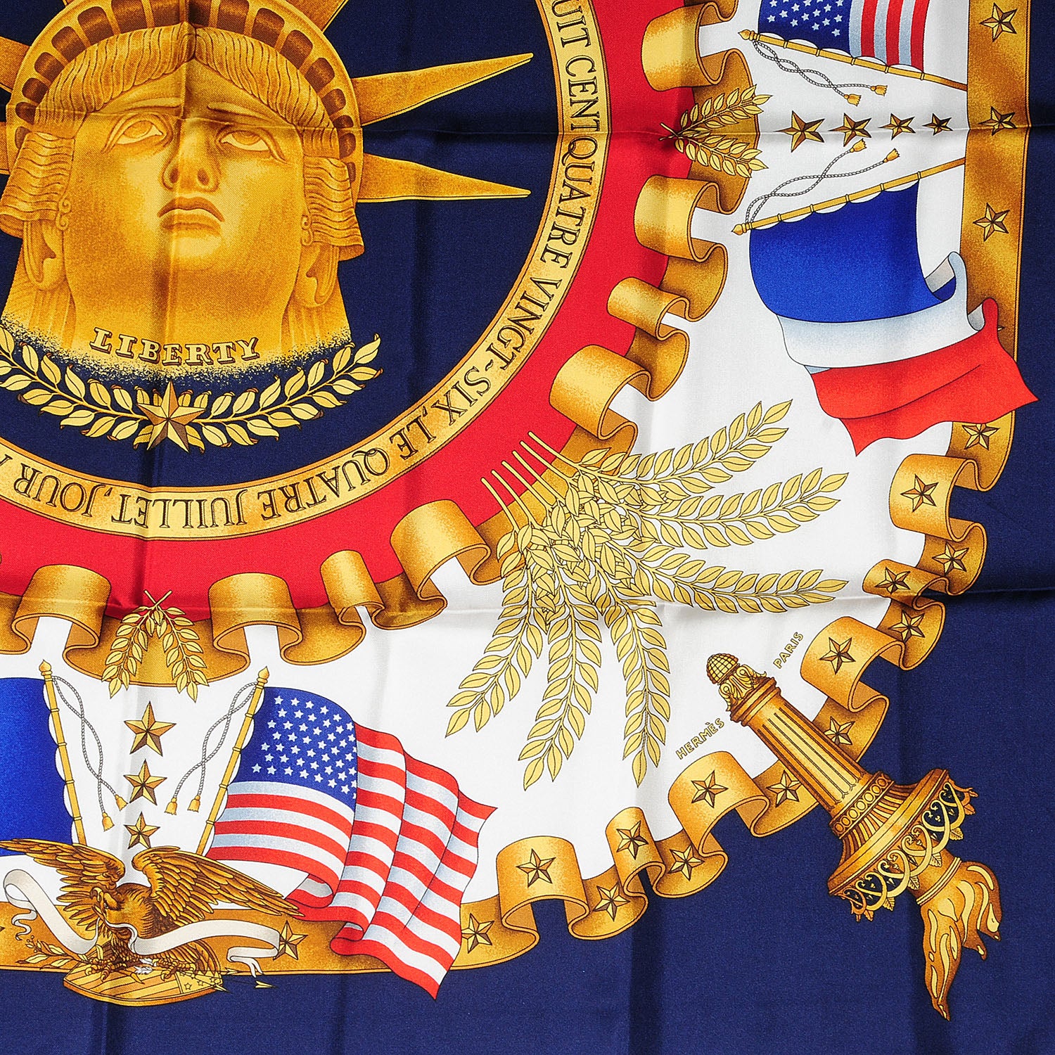 Hermes Silk Liberty Scarf 90 3 of 5