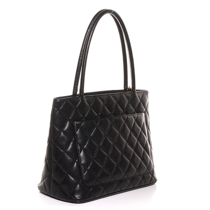 Chanel Caviar Medallion Tote Black 3 of 8