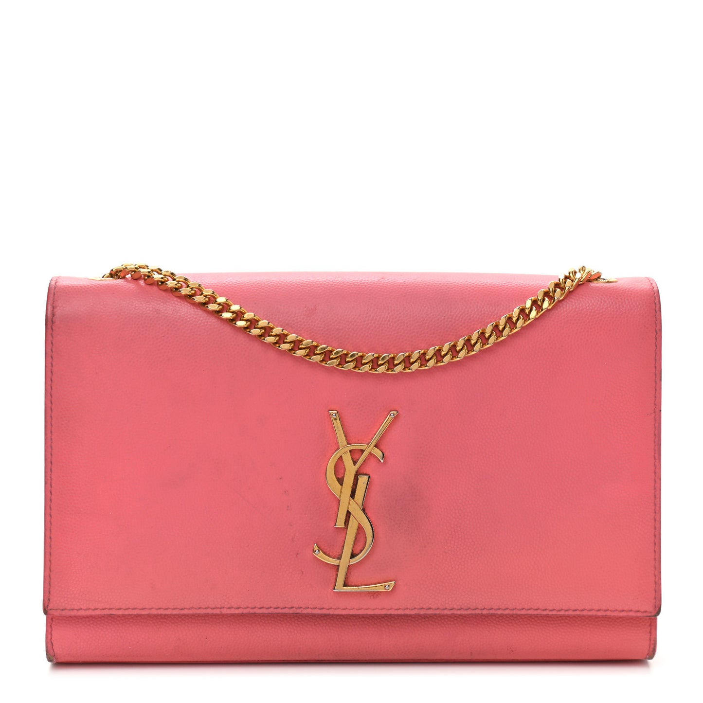 Grain De Poudre Medium Classic Monogram Kate Satchel Rose Clair