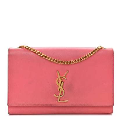 Saint Laurent Grain De Poudre Medium Classic Monogram Kate Satchel Rose Clair 1 of 9