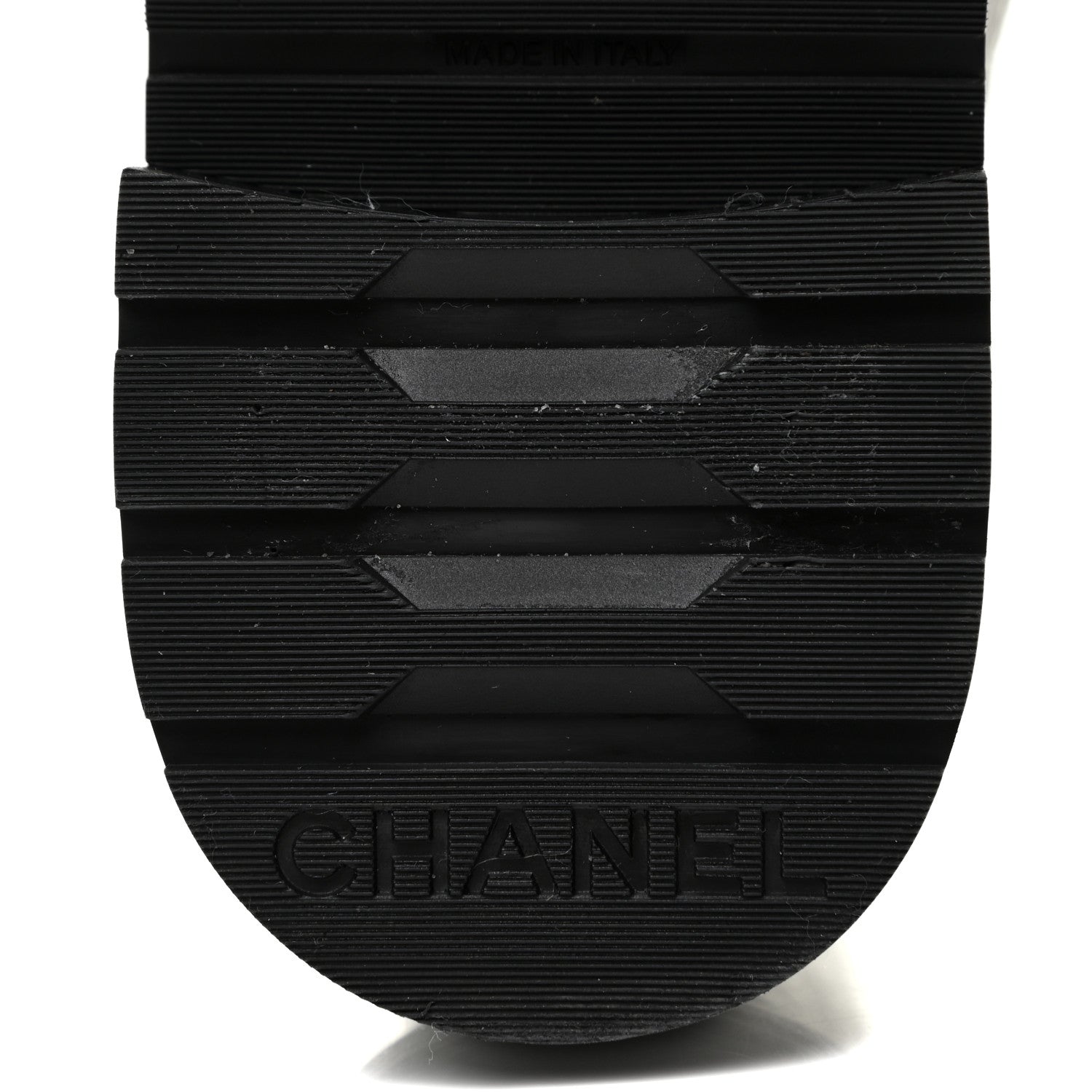 Chanel Shiny Goatskin Calfskin Quilted Lace Up Combat Boots 37 White Black 6 of 12