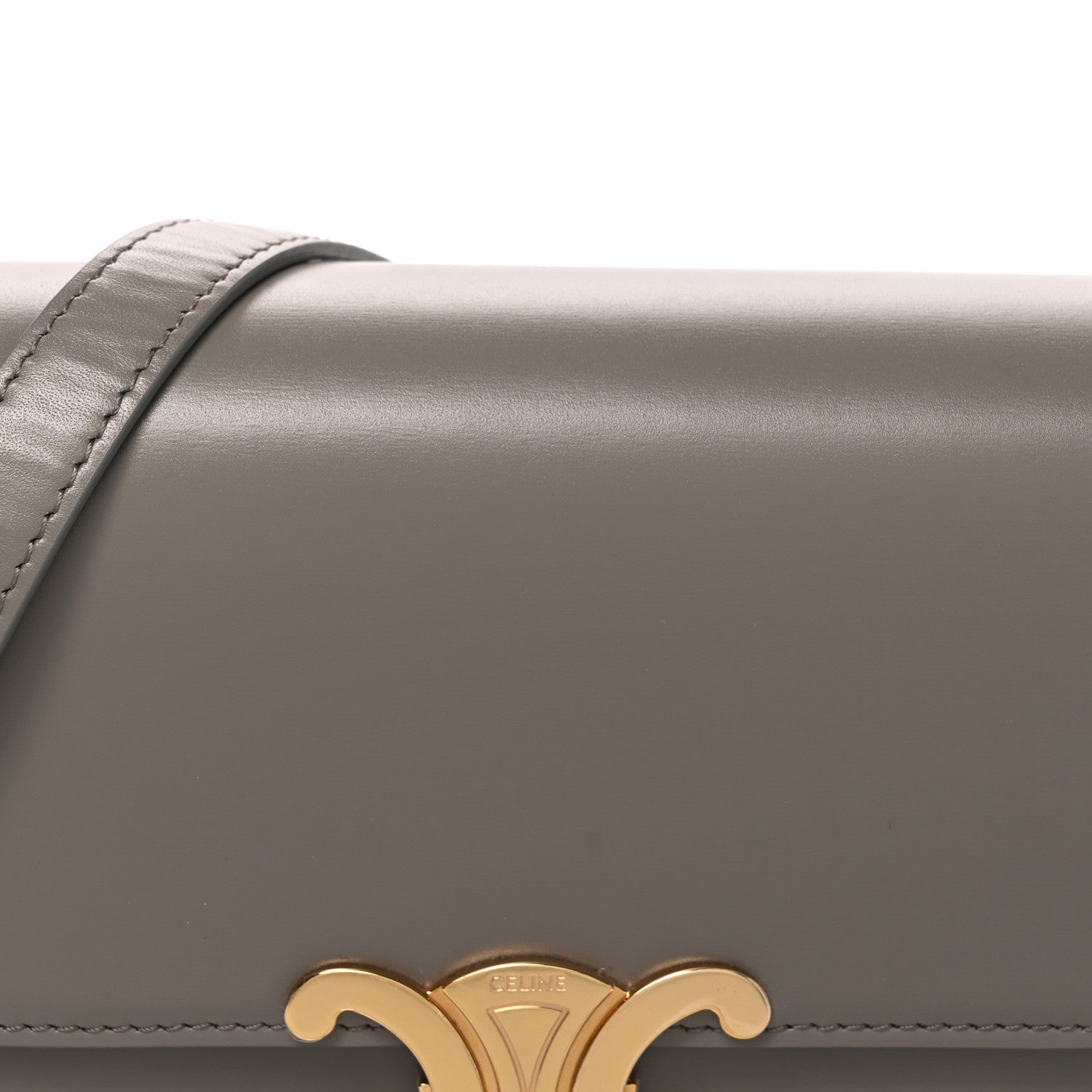 Celine Shiny Calfskin Teen Triomphe Pebble 9 of 13