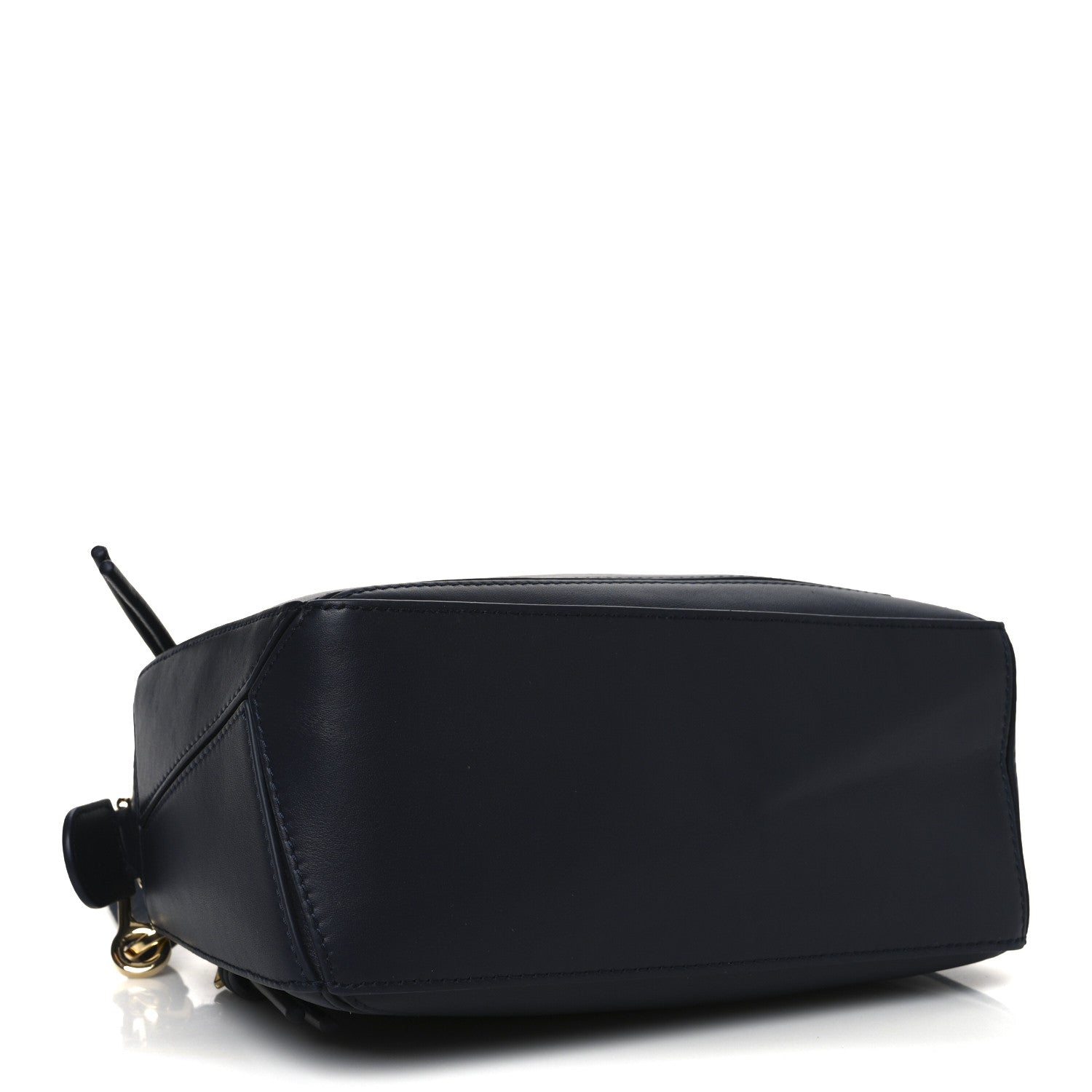 Loewe Calfskin Small Woven Puzzle Bag Dark Ink Dark Khaki 6 of 17