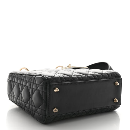 Christian Dior CHRISTIAN DIOR Lambskin Cannage Small My ABCDior Lady Dior Black 3 of 8
