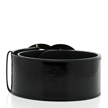 Chanel Patent CC Wide Belt 90 36 Black 2 of 5