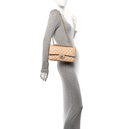 Chanel Lambskin Quilted Medium Double Flap Beige 2 of 10