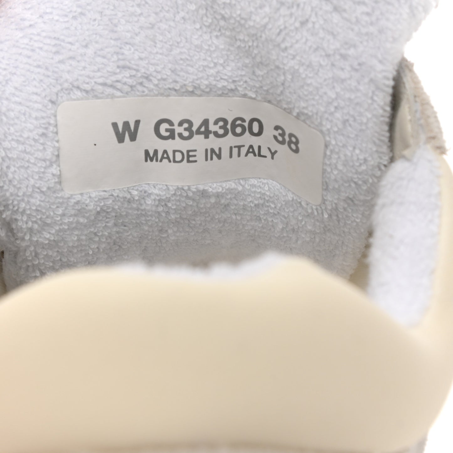 Nylon Calfskin Suede Fabric CC Sneakers 38 White