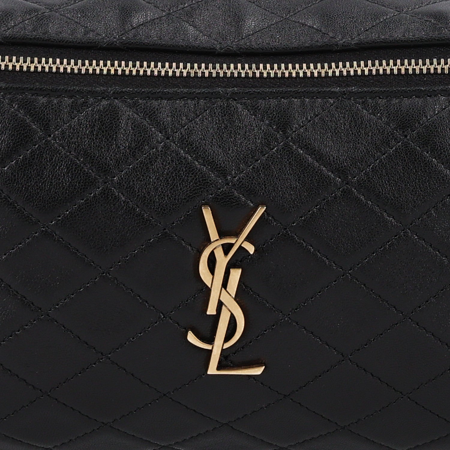 Saint Laurent Lambskin Quilted Gaby Vanity Case Black 8 of 11