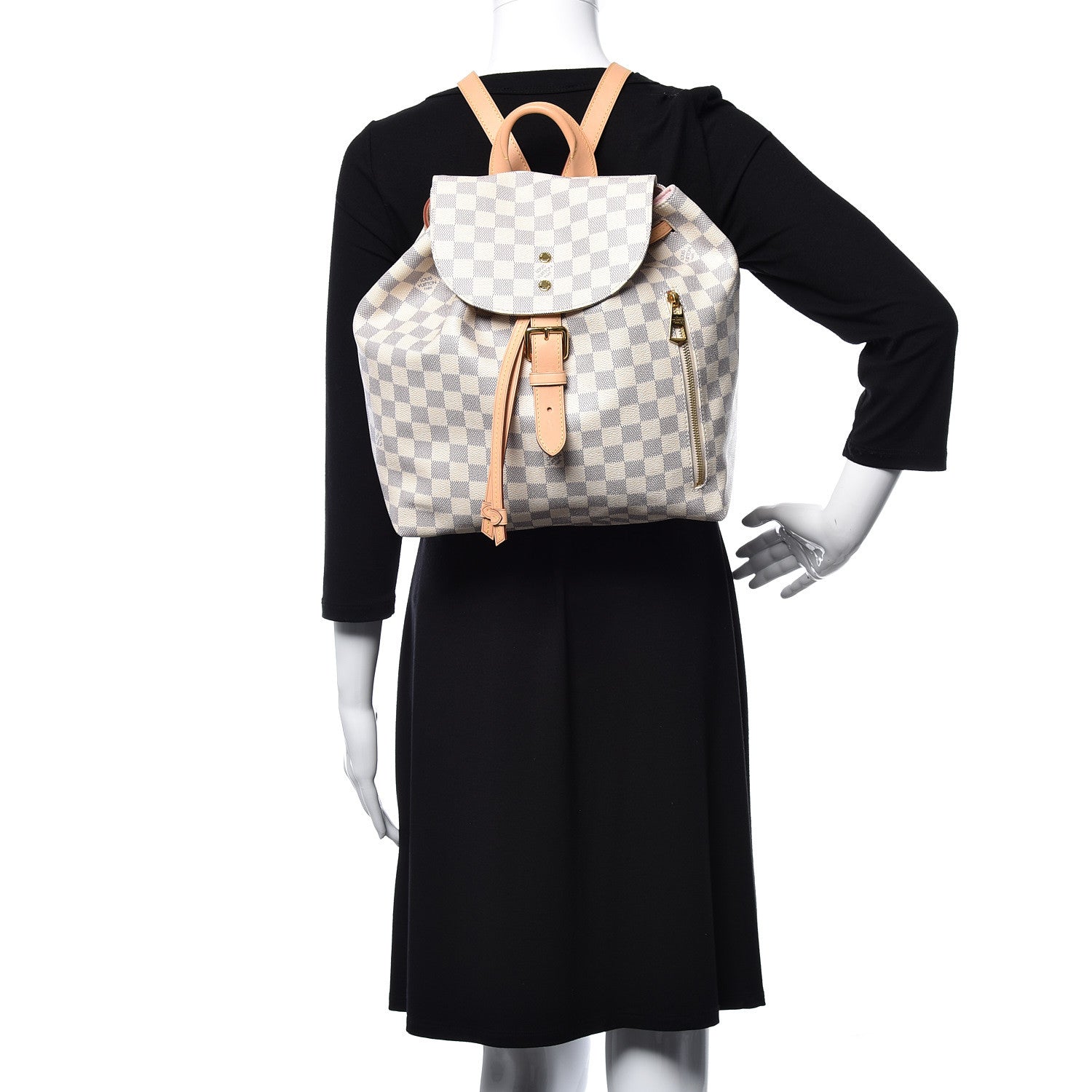 Louis Vuitton Damier Azur Sperone Backpack 2 of 10