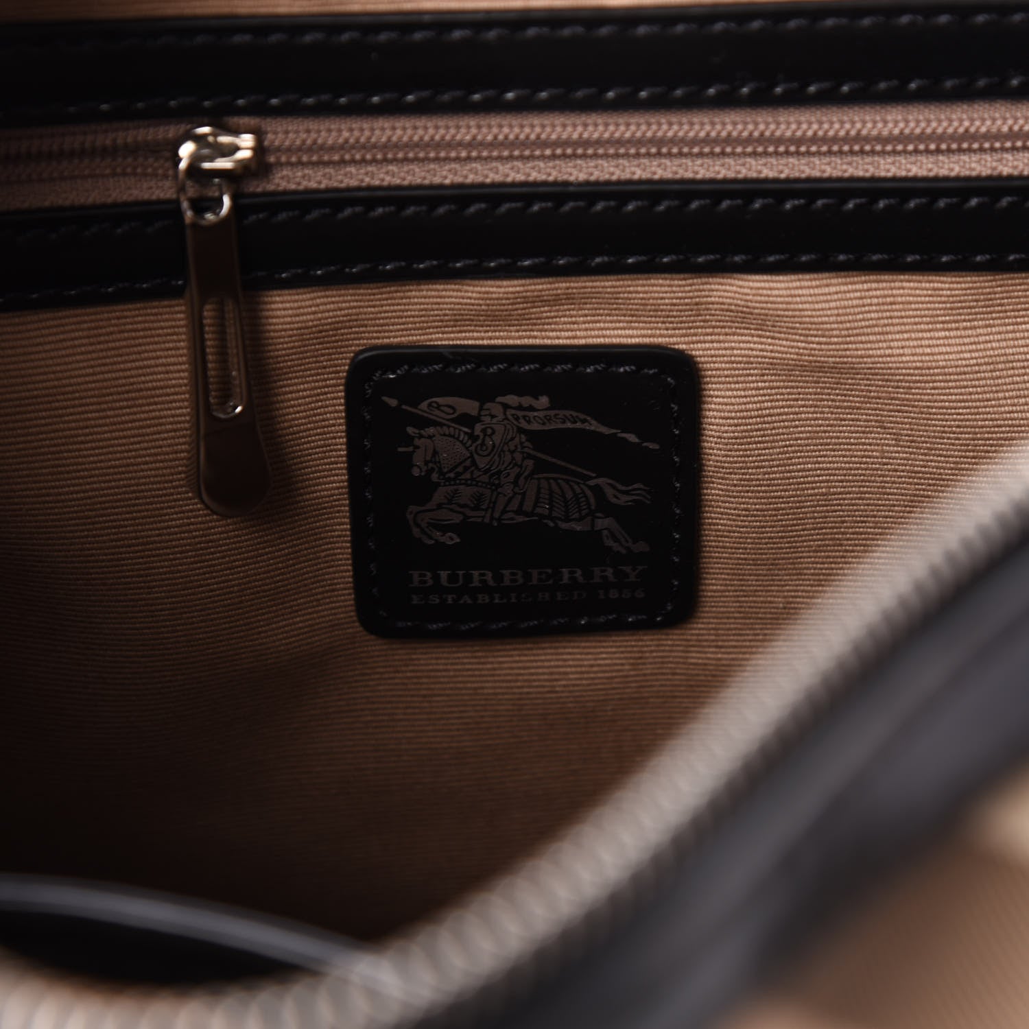 Burberry Nova Check Bowling Bag Black 6 of 9