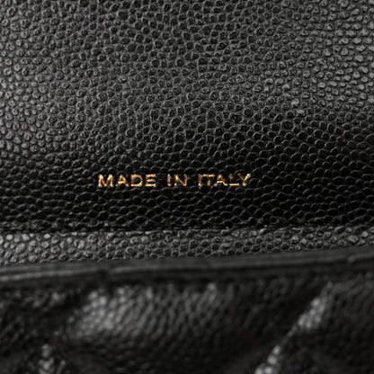 Chanel Caviar Quilted Flap Phone Holder With Chain Black 8 of 13