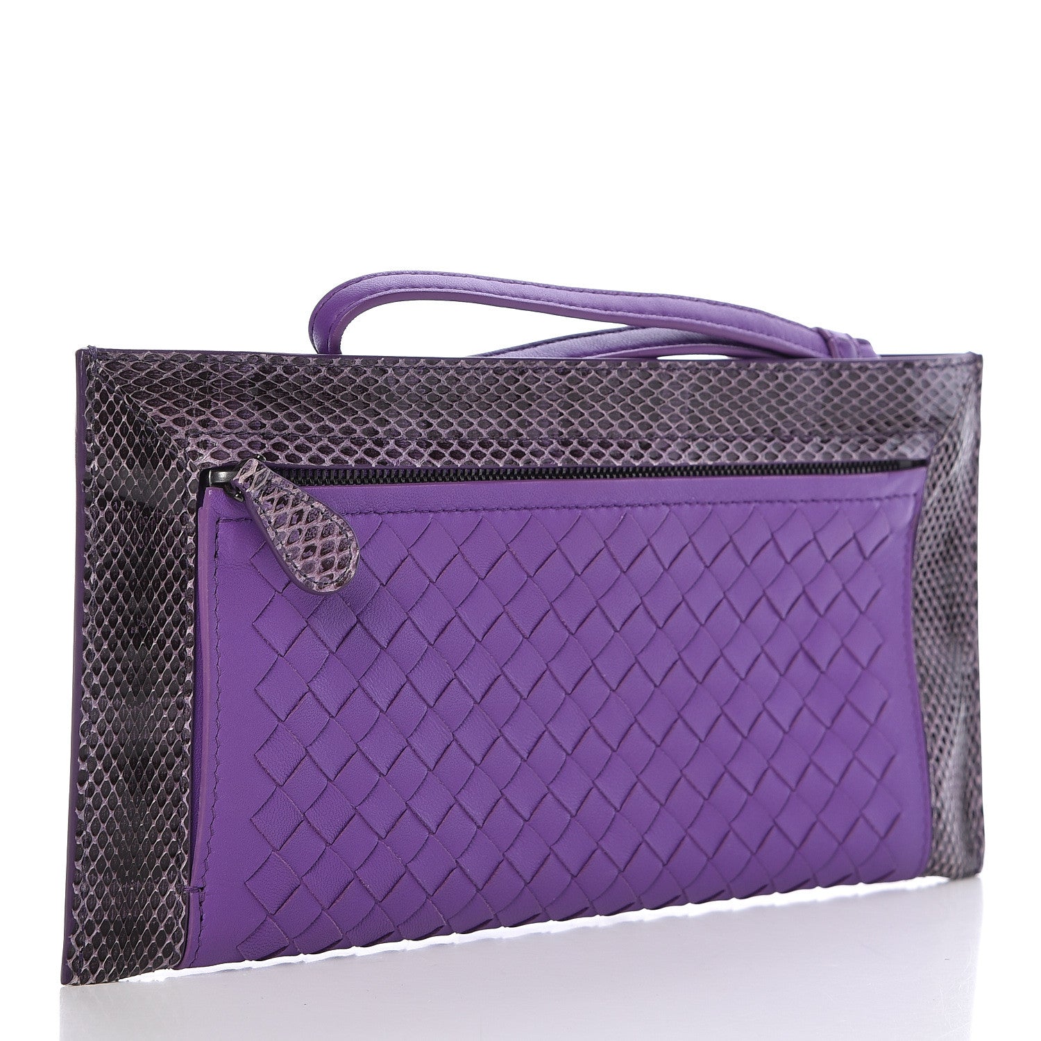 Bottega Veneta Nappa Intrecciato Ayers Pouch Violet 3 of 9