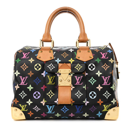 Louis Vuitton Monogram Multicolor Speedy 30 Black 1 of 12