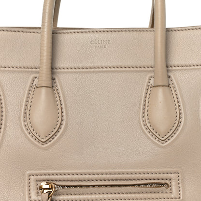 Celine Supple Calfskin Medium Phantom Luggage Beige 8 of 10