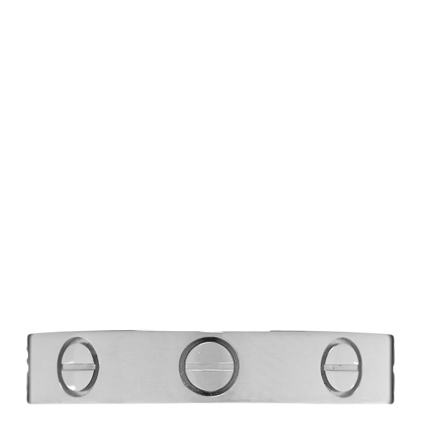 18K White Gold 3.5mm LOVE Wedding Band Ring 50 5.25