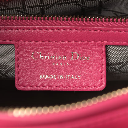 Christian Dior Lambskin Cannage Medium Lady Dior Pink 6 of 16