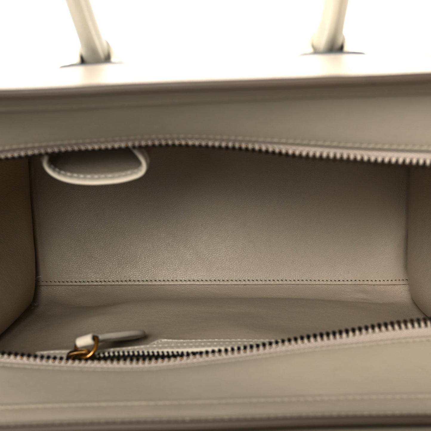 Shiny Smooth Calfskin Micro Tri-Color Luggage Natural