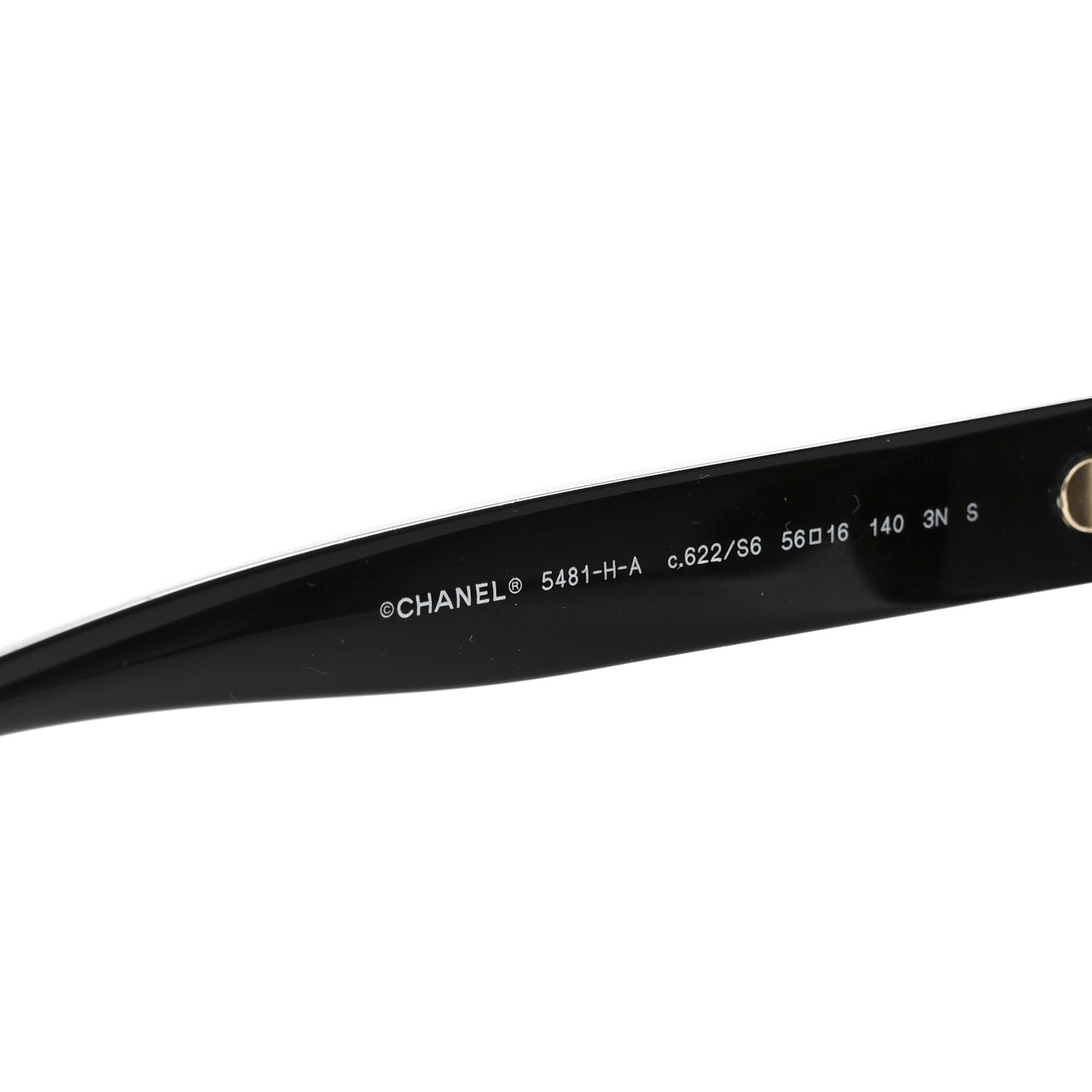 Acetate Pearl Cat Eye CC Sunglasses 5481-H-A Black