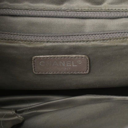 Chanel Metallic Calfskin Perforated Large Drill Accordion Flap Gold 6 of 17
