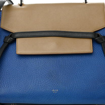Celine Elephant Calfskin Mini Tri-Color Belt Bag Indigo 7 of 16
