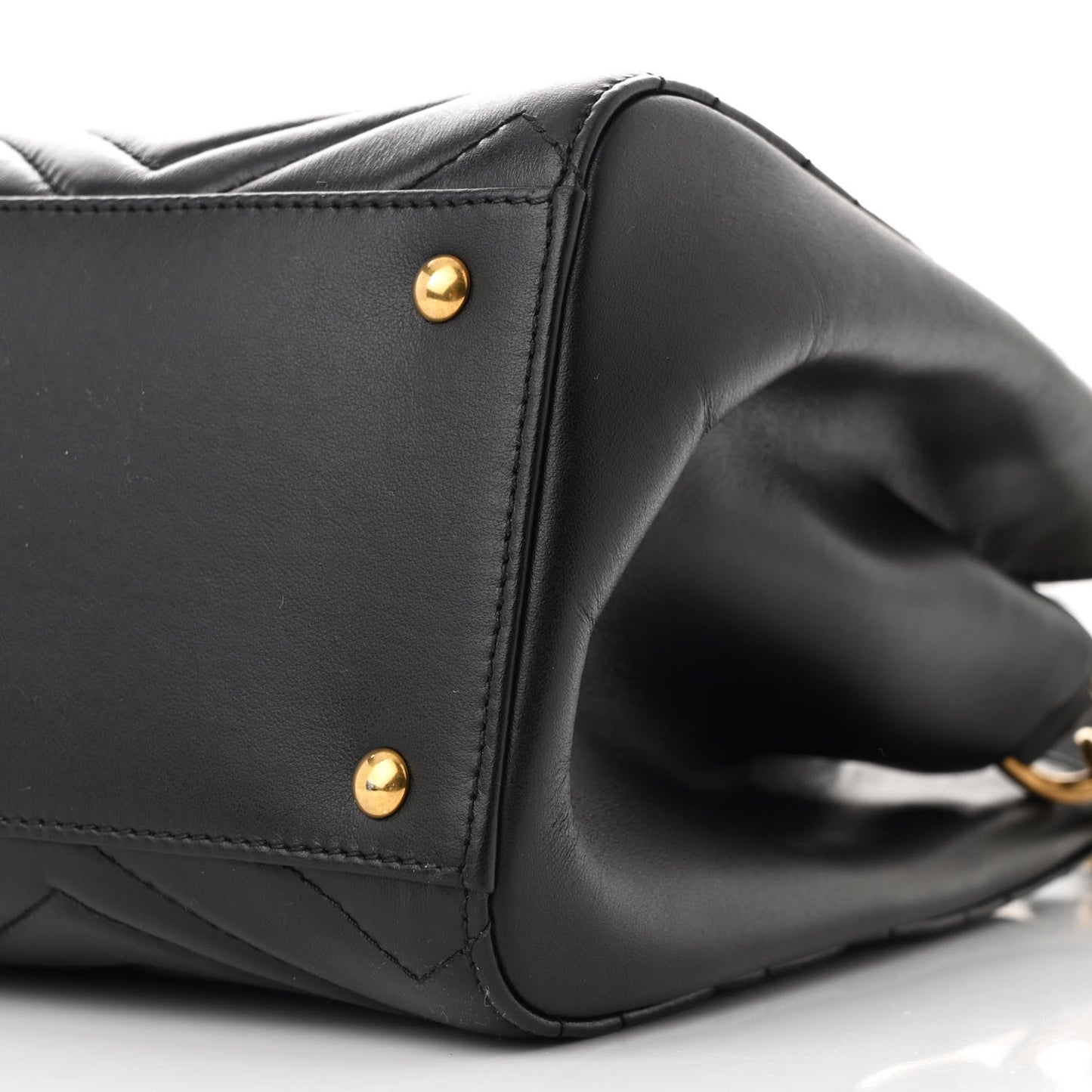 Calfskin Matelasse Small GG Marmont Tote Black