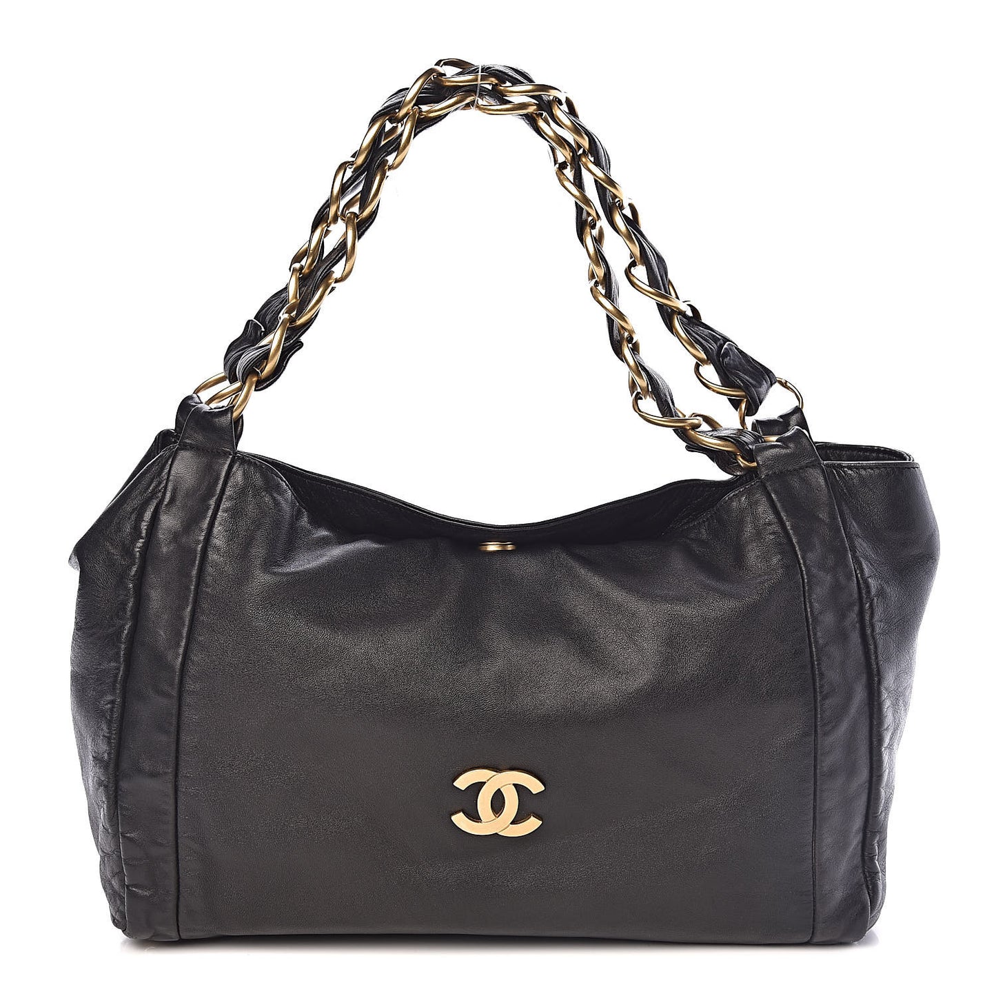 Lambskin Small Olsen Shoulder Bag Black