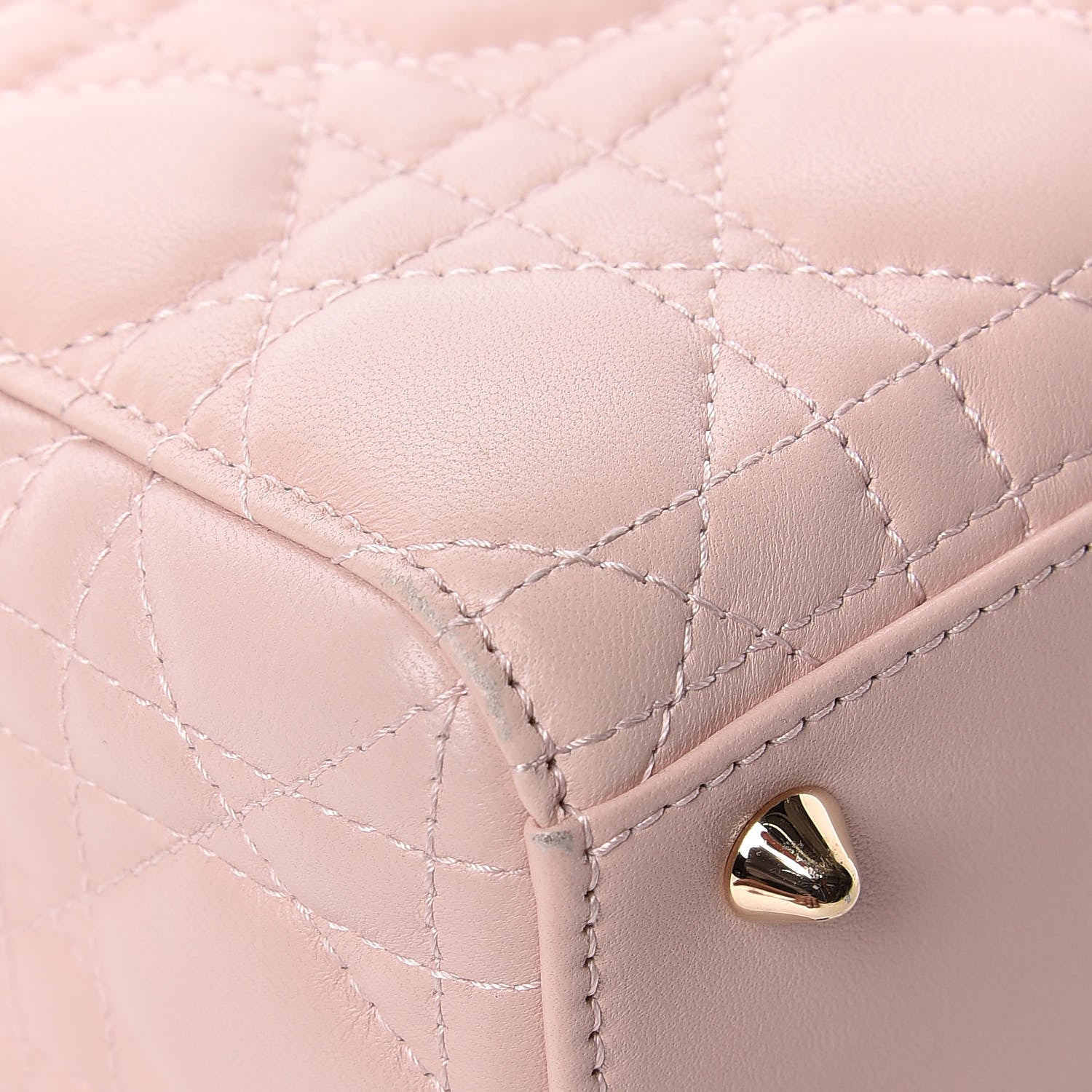 Christian Dior Lambskin Cannage Small Lucky Badges My Lady Dior Pink 12 of 15
