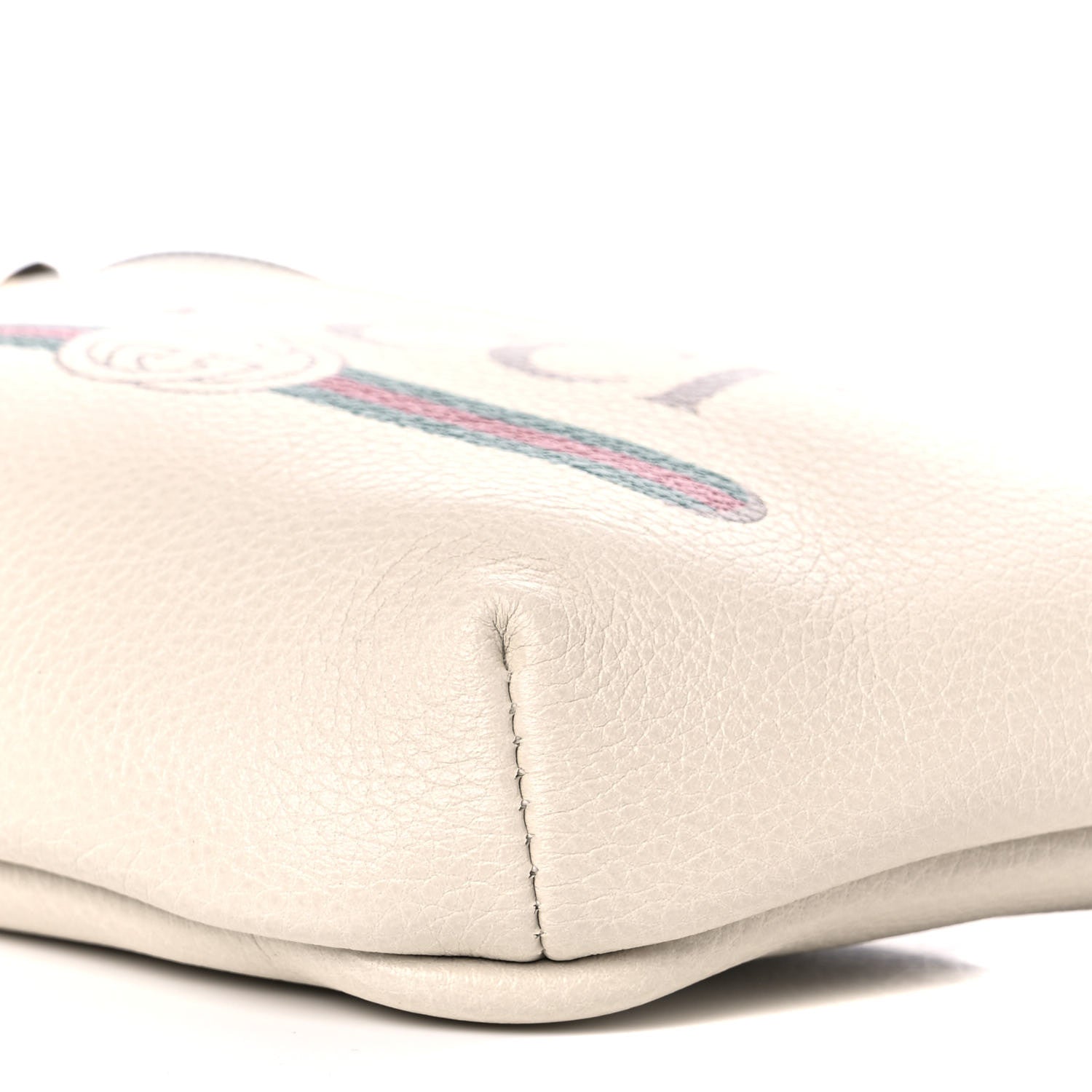 Gucci Grained Calfskin Small Logo Belt Bag White 9 of 9