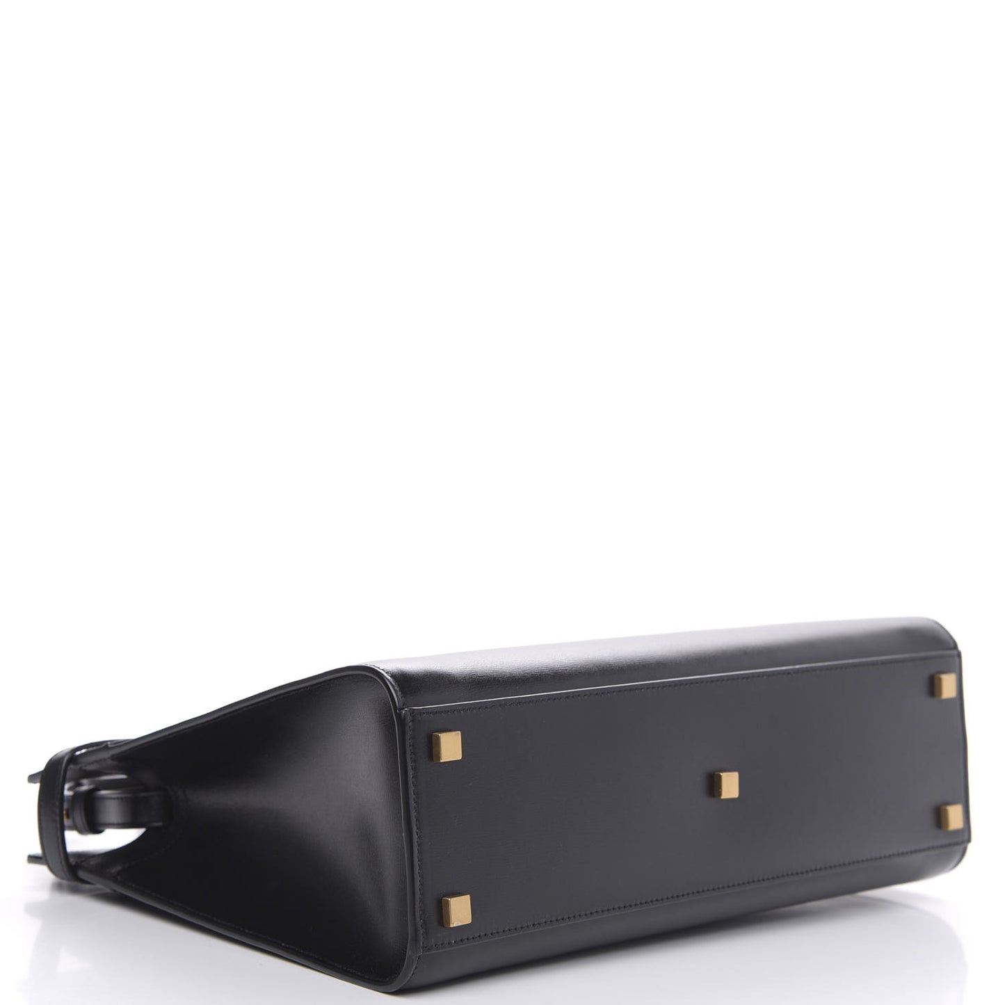 Calfskin Small Manhattan Shopper Tote Black